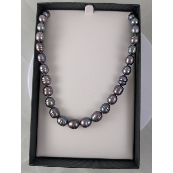 Honora Pearls Necklace Beaded Iridescent Blue Mother of pearl - Picture 7 of 7